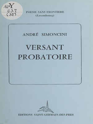cover image of Versant probatoire